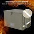 ENGPOW Fireproof Document Box with Lock, Collapsible File Storage Organizer Box with Zipper Lid, Portable Home Office