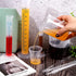 23Pcs Plastic Graduated Cylinders Beakers Set, 6 Clear Cylinders 25/50/100/250/500/1000ml, 4 Beakers 10/25/50/100ml