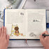 A5 Girls Diary with Lock and Key, Cute Heart Shaped Lock Journal for Women, Refillable Vintage Secret PU Leather