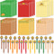Fullhawl 48 Pcs Mexican Taco Sticky Notes and Pens Set, 24 Taco Memo