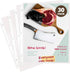 Heavy Duty Recipe Protectors, 30 Pack, Holds Standard 8.5" x 11" Paper, Reinforced Holes
