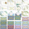 Comkrivy 200 Pcs Luxurious Gold Thank You Cards with Envelopes Bulk, 10 Patterns