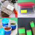 Royal Green Rectangular Label Stickers | 4x2 inch Black Label Roll - 250 Pack
