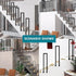 PAUANI Poles(U,35cm) Metal Wall Mount Stair Railing, U/M-Shaped Non-Slip Stair Handrail, Elderly Children's Safety