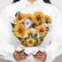 Tecculi 3D 7.5inches Greeting Cards Pop Up Cards Small Paper Flower Bouquet Gifts for Women Mom Wife Birthday