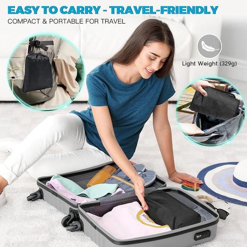 Tailbone Inflatable Travel Seat Cushion, Airplane Seat Cushion for Long Flights & Car Rides, Portable Air Pad