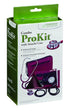 ProKit Aneroid Sphygmomanometer with Dual-Head Scope, Adult, Burgundy