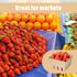 EXJEXJ 30 (30) Pcs Natural Pulp Fiber Berry Basket Small Vented Berry Picking Basket Small Container Holder for Fruits
