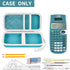 Case Compatible with Texas Instruments TI-30XS for MultiView Scientific Calculator, Storage Holder Carrying Organizer Bag with Mesh Pocket for Pens, Pencil, Batteries and Accessories (Box Only) -Green