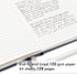 feela 5 Pack Journal Notebook, Bulk for School, Classic Ruled Lined Journals with Pen Holder, A5, Gray