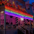6.6 3.3 8 384 LGBTQ Pride Flag Outdoor x Foot, Modes Rainbow String Lights with Super Bright LED, Vivid Colors