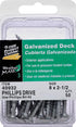 Hillman Fastener 40932 Galvanized Phillips Drive Deck Screw, 8 X 2 1/2-Inch, Pack of 50