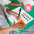 SCRIBBLEDO Bar Model 9”x12” Small White Board, 10 Sheets Dry Erase Math Manipulatives Number Chart for Classroom