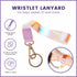 Cute Wrist Lanyard for Keys - Women’s Wristlet Strap for USB, Small Wallet & Phone, Aesthetic Mini Key Chain Holder