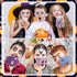 Lincia 72 Pcs Halloween Sticky Note and Ballpoint Pens Set, bulk pumpkin ghost cat weird notepad, Halloween pens,