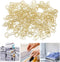 Key Shaped Paper Clips, 100Pcs Metal Bookmark Clips, Gold Wire for Home School Office Document Organizing