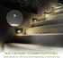 ASD LED Recessed Step Light Fixture, 3W 120LM 3000K-5000K, Waterproof, ETL Listed, Dusk to Dawn Stair Lamp, Black