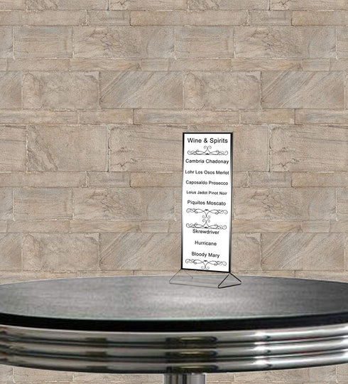 6 Pack 4 9 Inch Counter Marketing Holders Rack Card Frame Sign Holder x Double Sided Clear Acrylic Vertical Literature