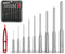 9-Piece Roll Pin Punch Set - Fast Pin Removal - Durable Steel