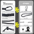 TRSMIMA Safety Tether Tool Lanyard, 5 Pack Stretch Strap for Fall Protection, Tools Leash with Screw Lock Carabiner