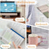 BAYTORY 700 Sheets Transparent Sticky Notes, Clear Waterproof 3 x 3 inch Memo Pad, Self-Adhesive Writable Index Tabs