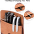 Cacturism Pocket Protector, 4 Pack Premium PU Leather Organizer - Men Women Pen Holder Pouch for Shirts, Lab Coats,