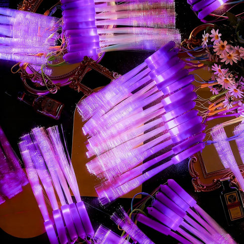 36 3 Skylety Pcs Fiber Optic Wand, LED Fiber Optic Wand with Light Modes, Glow Fibers Optics Sticks for Wedding Neon