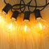 48ft 23+2 Bulbs, Dimmable 1W 60LM 2200K Outdoor String Lights with Spare Shatterproof Waterproof, LED Warm Glow