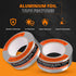 Aluminum Foil Tape - High Temperature Professional Grade for Ductwork, HVAC Tape, 2 Inch by 150 Feet, Pack of 6