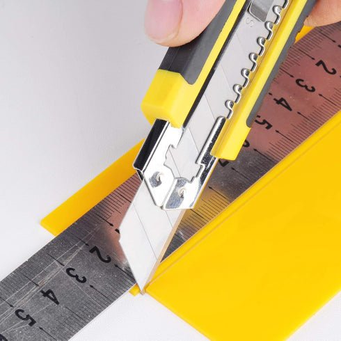 DOWELL Utility Knife Box Cutter - Retractable Heavy Duty Snap Off with Extra Blades (3PCS)