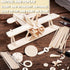 120Pcs Wood Square Dowel Rods 1/4 x 1/4 x 12 inch, Balsa Wood Squares for Crafts and Model Making