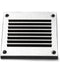 Vent Systems 4'' x 4'' Inch Galvanized Air Vent Cover, Metal Air Return Grill with Pest Guard Screen