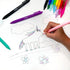 Loddie Doddie 18 Bright Color Retractable Gel Pens with Satin Barrel - Fine Point for Journals, Notebooks, Planners,
