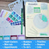 Ultimate Productivity Stencils & Stickers by Sunny Streak - x20 Sheets Planner Stickers, x6 Stencils, Goals