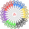 Scissors Bulk 24-Pack, Taotree 8" All Purpose Comfort Grip Sharp Scissors for Office School Supplies, Craft Home Sewing