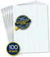 iScholar Reinforced Quad Filler Paper, 100 Sheets