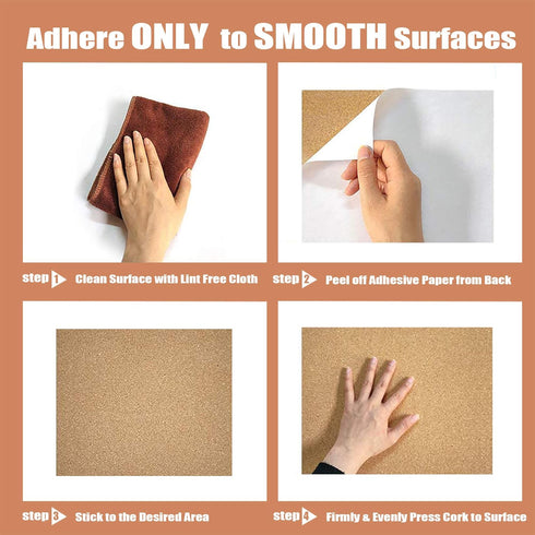SUNGIFT Cork Board 12"x12" - 1/2" Thick Square Bulletin Boards 6 Pack with 50 Push Pins for Wall