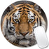 Mouse Pad with Siberian Tiger Design, Non-Slip Round Rubber Mousepad