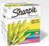 Sharpie Tank Style Highlighters, Chisel Tip, Fluorescent Yellow, 36 Count