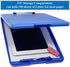 Think2Master Blue Plastic Storage Clipboard - 25% Heavier & Sturdier, Heavy Duty, Holds 150 Letter Sized Paper