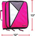 Case-it The Universal Zipper Binder, 2 Inch O-Rings, Holds up to 13 Inch Laptop/Tablet, Magenta LT-007