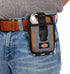 Dickies 2-Compartment Large Phone Pouch - Universal-fit Steel Clip for Tool Belt, Security Strap Over Phone