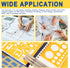Large Oval Template Ruler, Geometric Drawing Template, Plastic Drafting Stencils for Office, School, Drawings