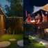 LHYLDS 33FT 100LED 8 Solar Rope Lights Outdoor Waterproof, Outdoor String Lights Clear PVC Tube Fairy Lights, Modes