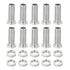 PATIKIL M10x30mm Hex Bolts and Nuts Kit, 10 Set Fine Thread Hollow Screws