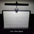 18 Extra Wide Clip-On Music Stand Orchestra Light- LED Rechargeable USB Piano, Desk, Reading Lamp