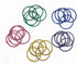 Charles Leonard Metallic Loose Leaf Rings, 2" Diameter, Assorted Metallic Colors, 25 per Bag (85005)