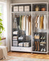SONGMICS Cube Storage Organizer, Set of 16 Plastic Cubes, Gray, 12.2 x 48.4 x 48.4 Inches, Book Shelf, Closet Organizers