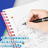Spiral Notebook - 5 Subject College Ruled Notebook, 3-Hole Punched with Dividers and Storage Pockets, 200 Pages
