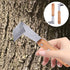 DOITOOL Felled Draw Shave Knife: 2pcs Bark Removal Tool, Woodworking Log Debarker Tool, Bark Peeler